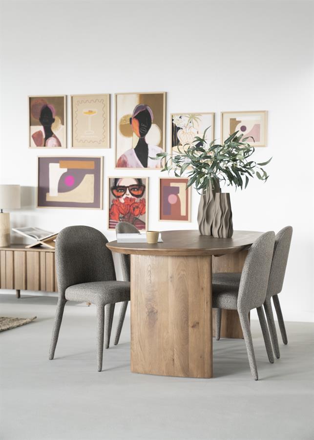Eettafel Dex 180x90 cm - bruin