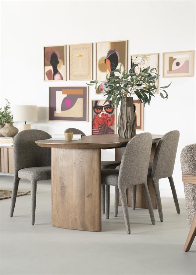 Eettafel Dex 180x90 cm - bruin