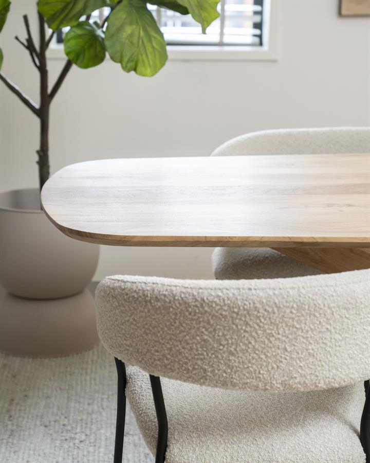 Eettafel Nikki 280x100 - naturel